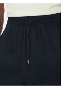 Emporio Armani Szorty materiałowe EM000681 AF12356 UB102 Granatowy Regular Fit. Kolor: niebieski. Materiał: wiskoza, len #4