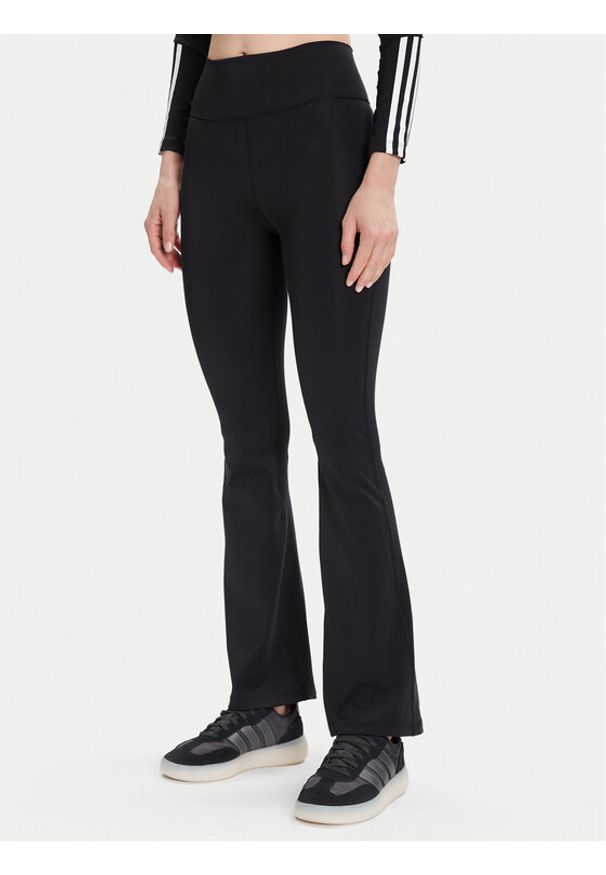 Adidas - adidas Legginsy All Me Essentials JW7667 Czarny Flare Fit. Kolor: czarny. Materiał: syntetyk