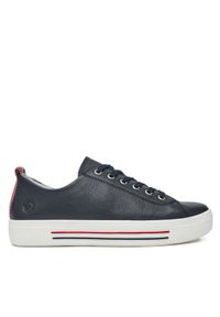 Remonte Sneakersy D0900-15 Granatowy. Kolor: niebieski. Materiał: skóra #1
