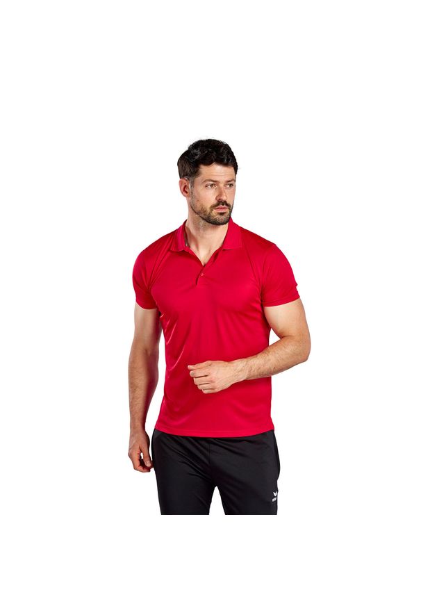ERIMA - Polo Erima Fonctionnel. Typ kołnierza: polo. Kolor: czerwony