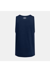 Under Armour - Koszulka męska tank top UNDER ARMOUR 1382883 bez rękawów. Kolor: niebieski. Długość rękawa: bez rękawów #2