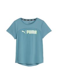 Koszulka Sportowa Damska Puma Fit Logo Ultrabreathe. Kolor: zielony #1