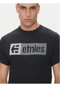 Etnies T-Shirt New Box 4130002282 Czarny Regular Fit. Kolor: czarny. Materiał: bawełna