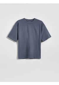 Reserved - Bawełniany t-shirt - beżowy. Kolor: beżowy. Materiał: bawełna #1