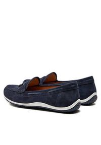 Geox Mokasyny D Vega Moc D35DNA 00022 C4002 Granatowy. Kolor: niebieski. Materiał: zamsz, skóra