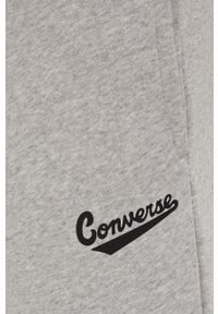 Converse spodnie męskie kolor szary gładkie. Kolor: szary. Wzór: gładki