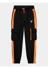 Guess Spodnie dresowe L4RQ14 KB212 Czarny Relaxed Fit. Kolor: czarny. Materiał: syntetyk #1
