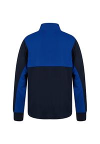 FINDEN & HALES - Męska Bluza Dresowa Z Zamkiem Błyskawicznym W Bloku Kolorystycznym. Kolor: niebieski. Materiał: dresówka