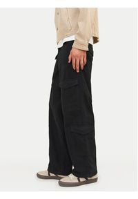 Jack & Jones - Jack&Jones Spodnie materiałowe Bill 12258307 Czarny Relaxed Fit. Kolor: czarny. Materiał: bawełna
