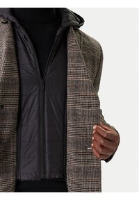 Karl Lagerfeld - KARL LAGERFELD Płaszcz wełniany 455733 554755 Szary Regular Fit. Typ kołnierza: dekolt w karo. Kolor: szary. Materiał: syntetyk #9