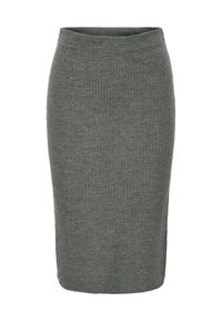 only - ONLY Spódnica ołówkowa Emma 15233600 Szary Slim Fit. Kolor: szary. Materiał: syntetyk