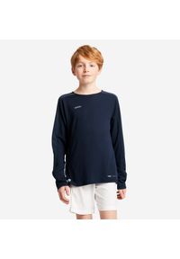 KIPSTA - Koszulka piłkarska z długim rękawem dla dzieci Kipsta Viralto Club. Kolor: niebieski. Materiał: materiał. Długość rękawa: długi rękaw. Długość: długie. Sport: piłka nożna