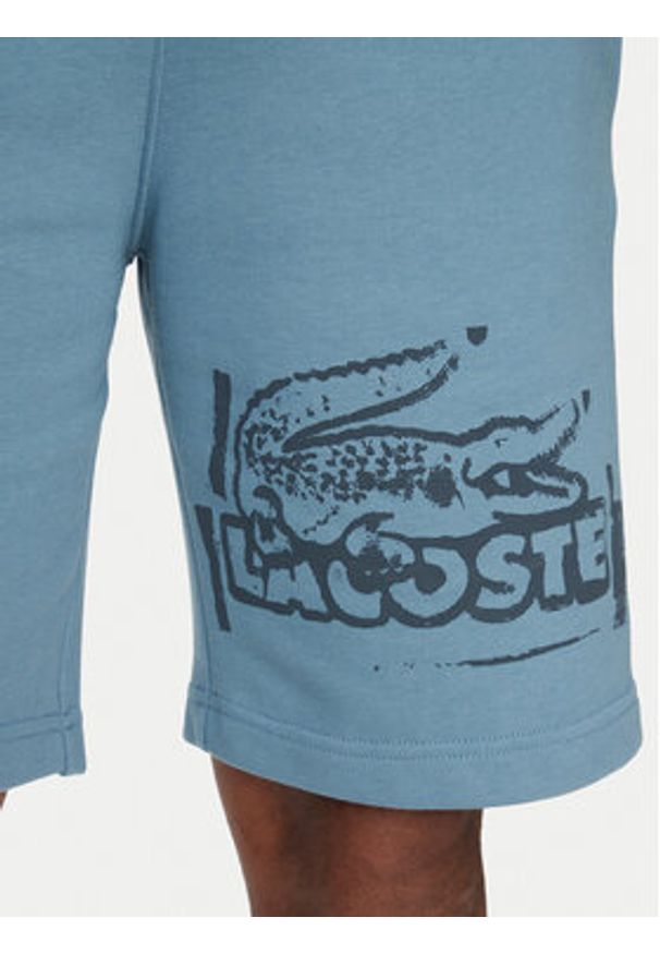 Lacoste Szorty sportowe GH0286 Niebieski Regular Fit. Kolor: niebieski. Materiał: bawełna. Styl: sportowy