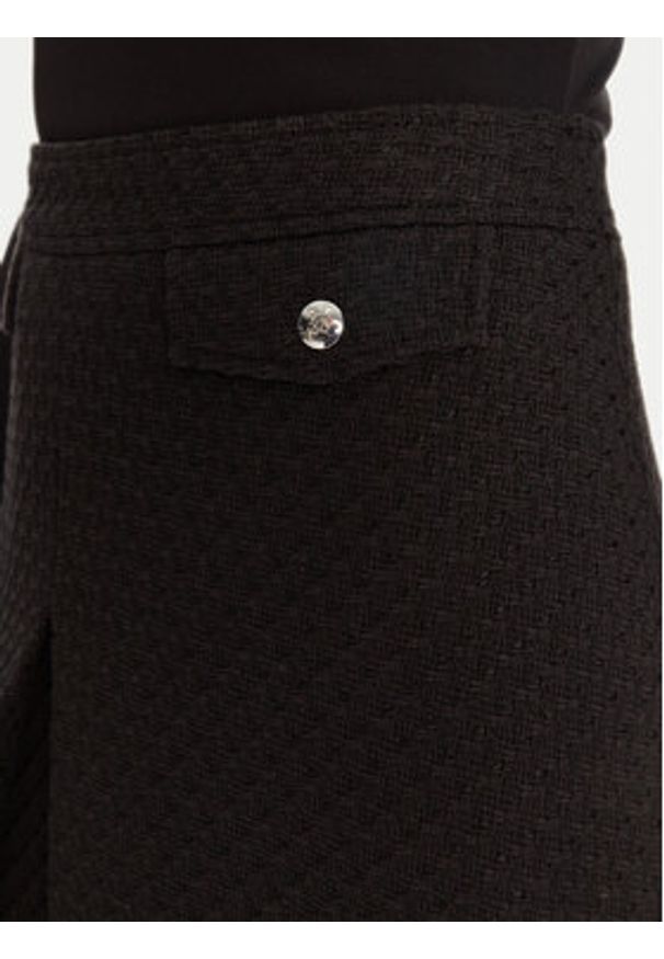 Hugo - HUGO Spódnica midi Raferi 50542629 982 Czarny Regular Fit. Kolor: czarny. Materiał: bawełna