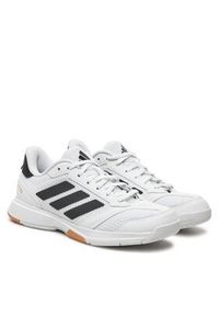 Adidas - adidas Buty halowe Ligra 8 Indoor Shoes IH8118 Biały. Kolor: biały. Materiał: materiał #3