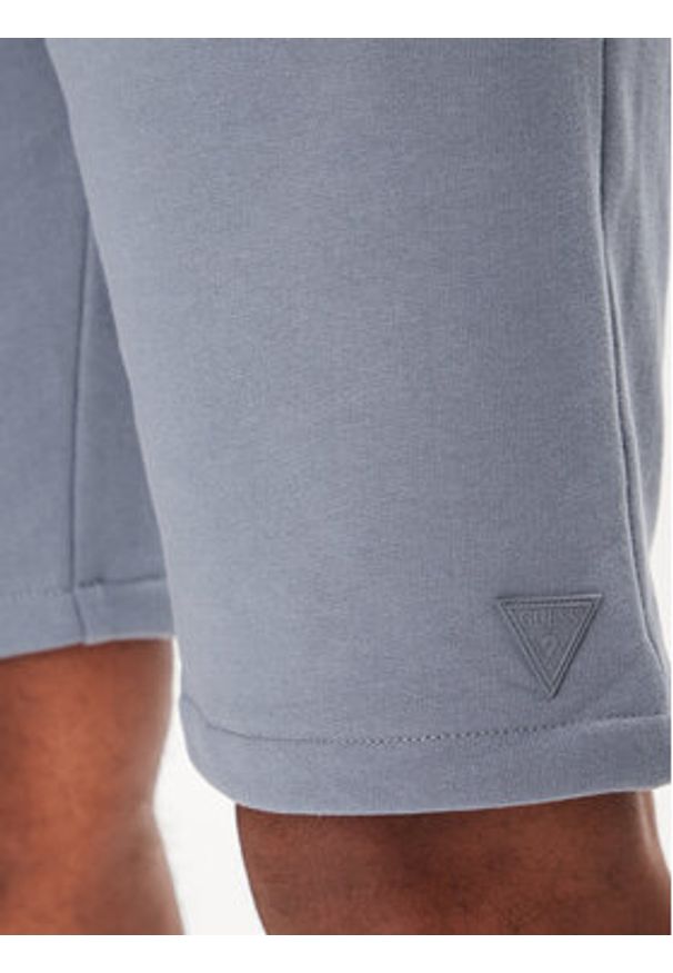 Guess Szorty sportowe Z2YD04 KAIJ1 Niebieski Regular Fit. Kolor: niebieski. Materiał: bawełna. Styl: sportowy