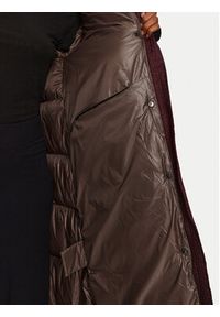 Hetrego - Hetregó Płaszcz zimowy Karen 8N605 Bordowy Regular Fit. Kolor: czerwony. Materiał: syntetyk. Sezon: zima