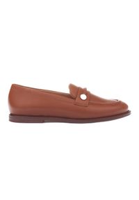 Marco Shoes Loafersy mokasyny skórzane brązowe. Kolor: brązowy. Materiał: skóra #7
