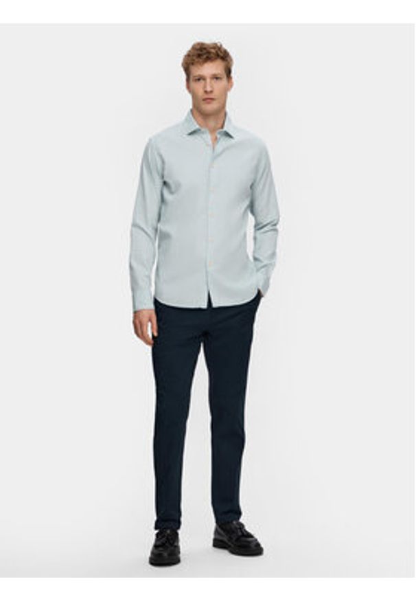 Selected Homme Koszula Regbond 16092566 Niebieski Regular Fit. Kolor: niebieski. Materiał: bawełna