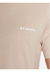 columbia - Columbia T-Shirt CSC™ Seasonal Logo Tee Brązowy Regular Fit. Kolor: brązowy. Materiał: syntetyk