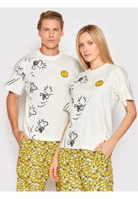 Converse T-Shirt Unisex PEANUTS Shapes 10024380-A01 Beżowy Regular Fit. Kolor: beżowy. Materiał: bawełna