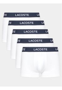 Lacoste Komplet 5 par bokserek 5H5203 Biały. Kolor: biały. Materiał: bawełna #1