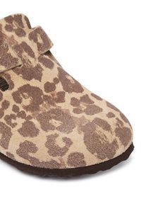 Birkenstock Klapki Boston Print 1033324 Brązowy. Kolor: brązowy. Materiał: skóra. Wzór: nadruk #6