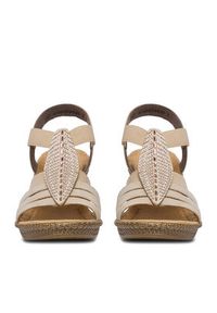 Rieker Sandały CEO-66526-62 Beżowy. Kolor: beżowy. Materiał: skóra #7