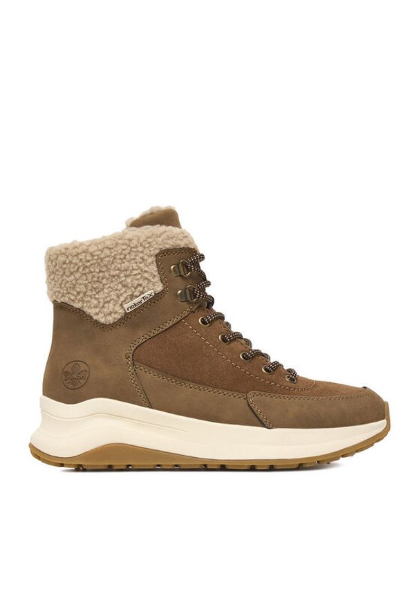 Rieker Trzewiki CEO-Z0920-24 Brązowy. Kolor: brązowy. Materiał: skóra, zamsz