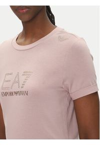 EA7 Emporio Armani Sukienka codzienna 7W000478 AF12500 U4079 Różowy Regular Fit. Okazja: na co dzień. Kolor: różowy. Materiał: bawełna. Typ sukienki: proste. Styl: casual #4