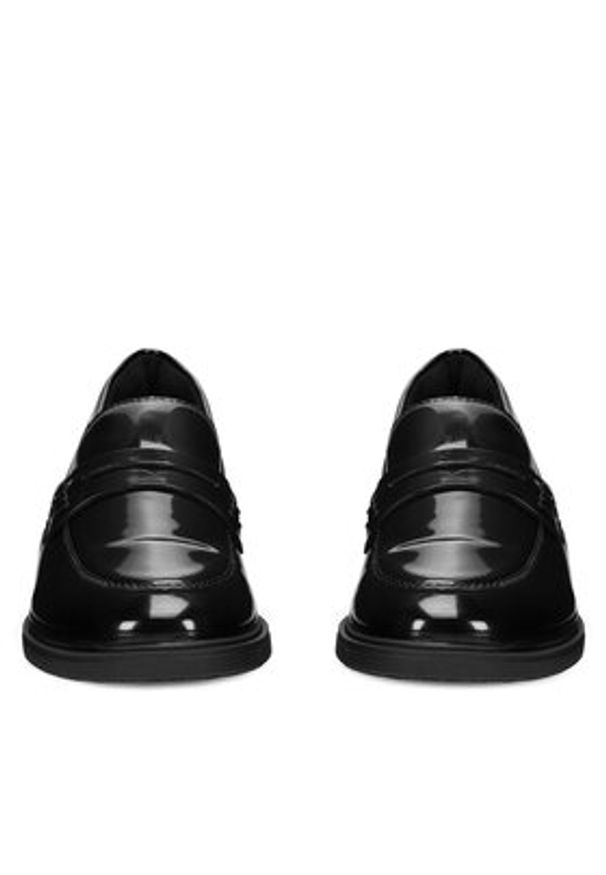 Remonte Lordsy D1U01-00 Czarny. Kolor: czarny. Materiał: skóra, syntetyk