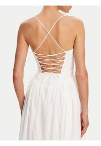 BARDOT - Bardot Sukienka wieczorowa Estie 59786DB Biały Regular Fit. Kolor: biały. Materiał: bawełna. Styl: wizytowy #6