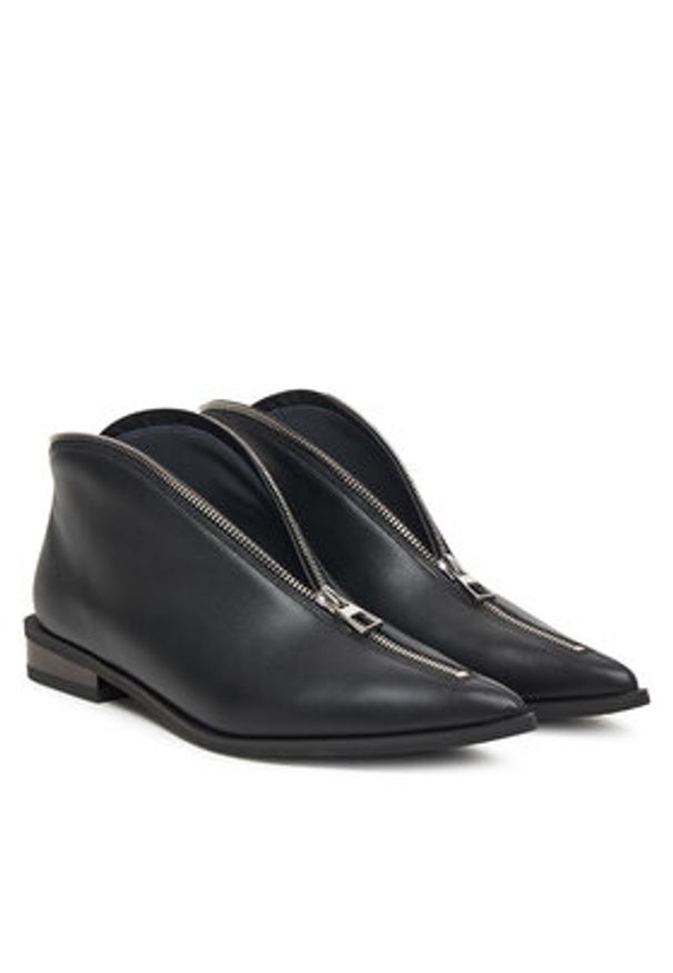 United Nude Botki Stacy Lo 109450116 Czarny. Kolor: czarny. Materiał: skóra