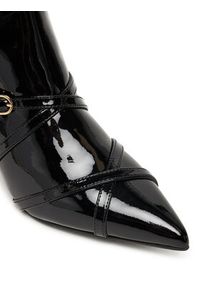 Love Moschino - LOVE MOSCHINO Botki JA21047G1NIH000 Czarny. Kolor: czarny. Materiał: lakier, skóra #6