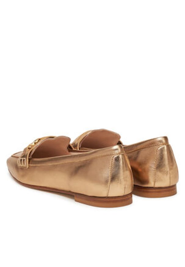 Pollini Lordsy PA10121C0MPE0900 Złoty. Kolor: złoty. Materiał: skóra