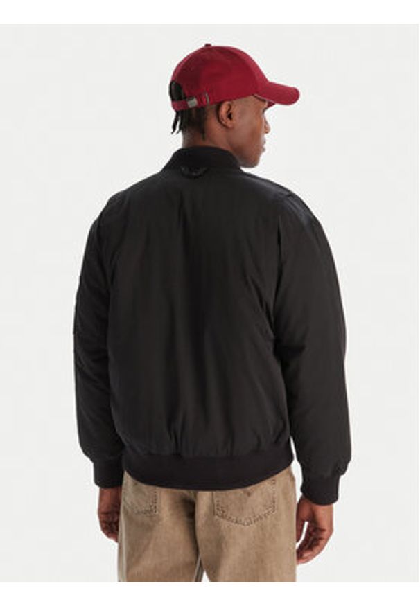 Kappa Kurtka bomber Opilio 311M7EW Czarny Regular Fit. Kolor: czarny. Materiał: syntetyk