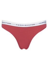 TOMMY HILFIGER - Tommy Hilfiger Stringi UW0UW05875 Różowy. Kolor: różowy. Materiał: bawełna #1