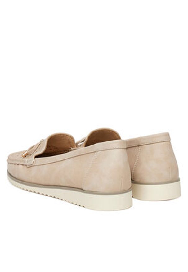 Clara Barson Mokasyny MADDY WSS20690-01 Beżowy. Kolor: beżowy. Materiał: skóra