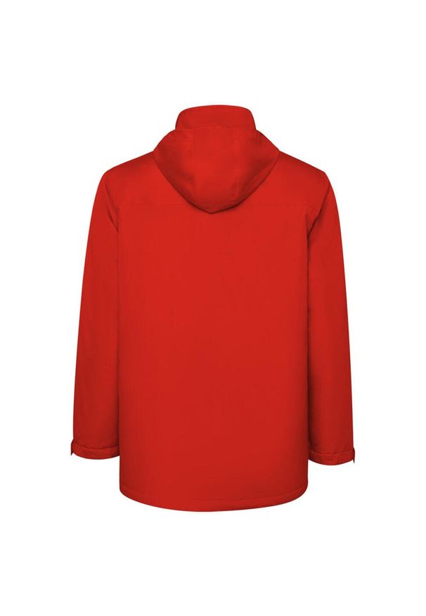 ROLY - Męska Ocieplana Parka America. Kolor: czerwony. Materiał: puch. Sport: turystyka piesza