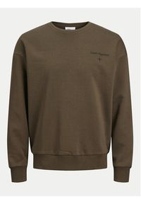 Jack & Jones - Jack&Jones Bluza Mystic 12257735 Khaki Relaxed Fit. Kolor: brązowy. Materiał: bawełna #6