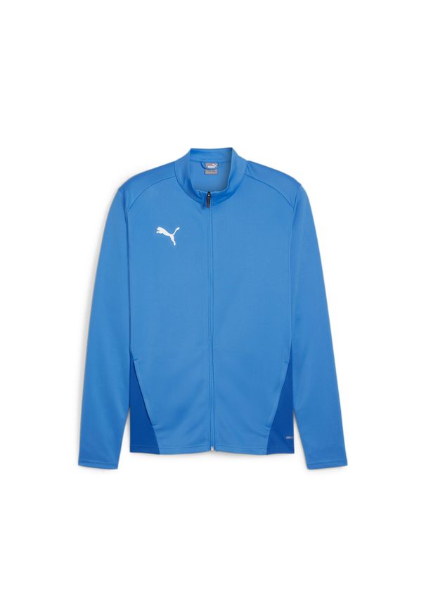 Kurtka z dresu Puma TeamGoal. Kolor: niebieski. Materiał: dresówka. Sport: piłka nożna