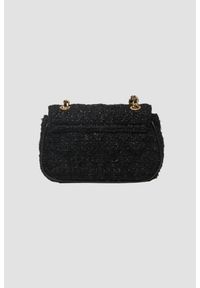 Guess - GUESS Czarna tweedowa torebka Giully Mini. Kolor: czarny. Rodzaj torebki: na ramię #7
