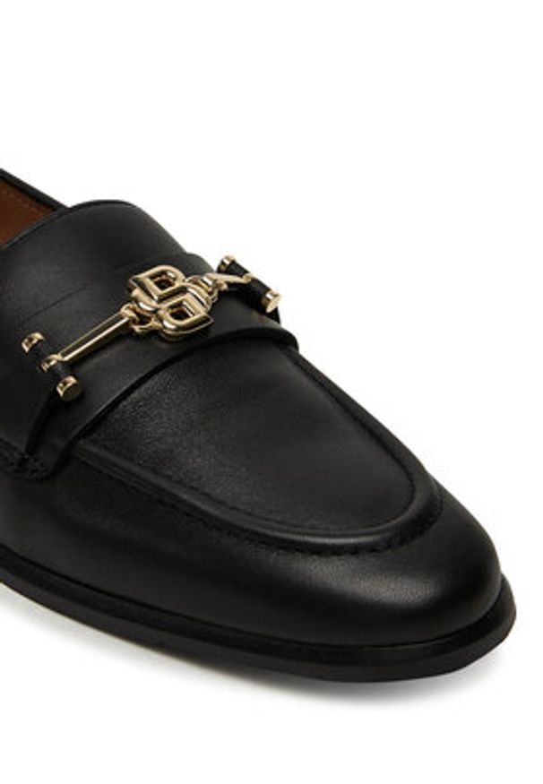 BOSS Loafersy Helyan 50548788 Czarny. Kolor: czarny. Materiał: skóra