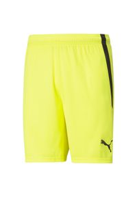 Szorty Puma teamLIGA. Kolor: żółty, wielokolorowy, czarny. Sport: piłka nożna #1