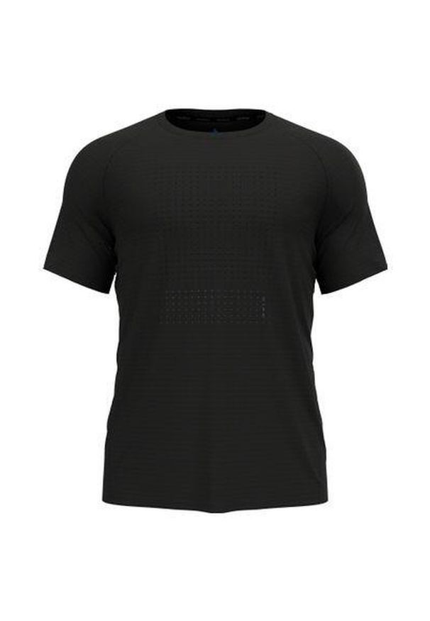 Koszulka męska Odlo ESSENTIAL PRINT T-shirt crew neck s/s. Kolor: czarny. Wzór: nadruk. Sport: fitness