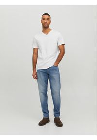 Jack & Jones - Jack&Jones T-Shirt Basic 12156102 Biały Standard Fit. Kolor: biały. Materiał: bawełna #6