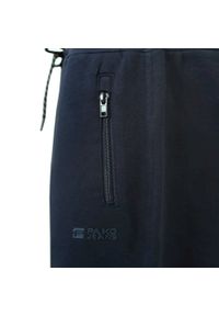 Męskie Spodnie Dresowe - Pako Jeans - Granatowe. Kolor: niebieski. Materiał: bawełna #5