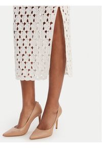 Fracomina Spódnica midi FR26SG4008K488R6 Écru Slim Fit. Materiał: bawełna #2