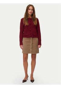 Vero Moda Spódnica mini Etta 10315342 Beżowy Regular Fit. Kolor: beżowy. Materiał: bawełna #4