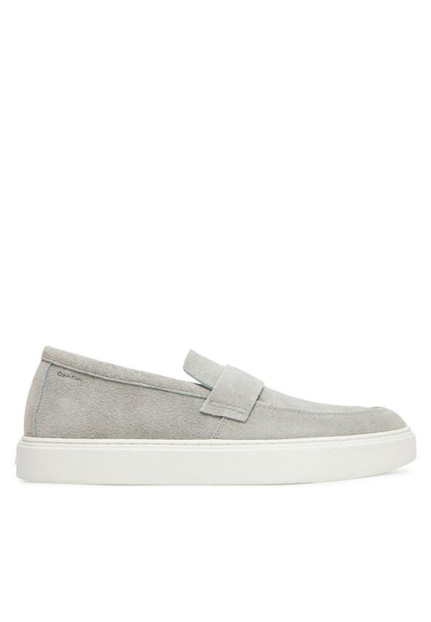 Calvin Klein Mokasyny Moccasin Sue Unlined HM0HM01819 Szary. Kolor: szary. Materiał: zamsz, skóra